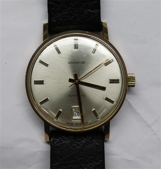 A gentlemans 1970s 9ct gold Garrard automatic wrist watch,